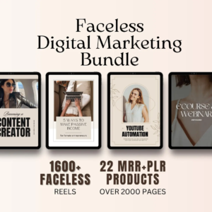 22 Faceless Digital Marketing MRR Products – DFY Master Resell Rights Bundle