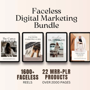 22 Faceless Digital Marketing MRR Products – DFY Master Resell Rights Bundle