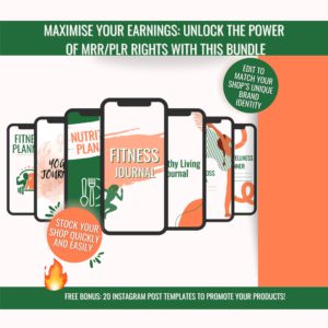 DFY Digital Products eBook Bundle | Premium PLR & MRR Fitness and Wellness Collection
