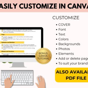 Fitness Checklist – PLR Resell Rights | Coaching Printable | Canva + PDF | Fitness Binder | 30 Pages