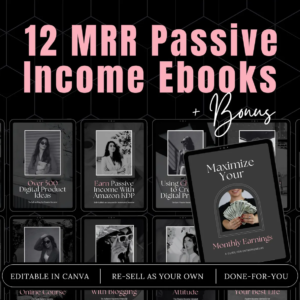 MRR Passive Income eBook Bundle – PLR & Master Resell Rights (DFY Digital Products)